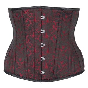 Elegant Red and Black Corset